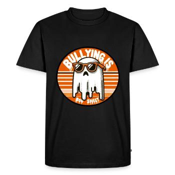 Bullying Is Boo Sheet - Men's Premium Organic T-Shirt - black - Front - Nico (187cm)