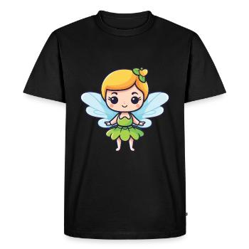 Fée Mignon Bébé Conte de fées - T-shirt Premium bio Homme - noir - Devant - Nico (187cm)