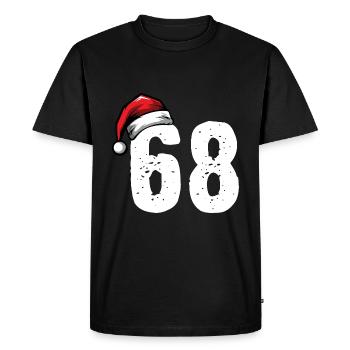 68 Numéro Noël - T-shirt Premium bio Homme - noir - Devant - Nico (187cm)