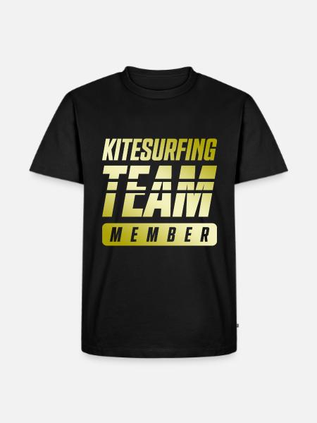 Kitesurfing Team - Männer Premium Bio T-Shirt - Schwarz