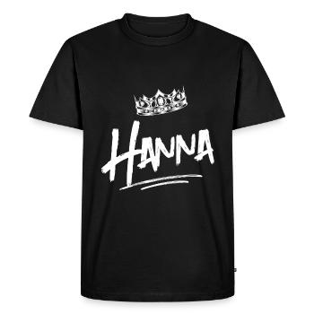 Hanna - T-shirt Premium bio Homme - noir - Devant - Nico (187cm)