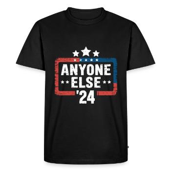 Anyone Else Election 2024 - Men's Premium Organic T-Shirt - black - Front - Nico (187cm)