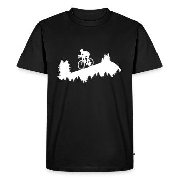 Cyclisme, Cyclisme, Cyclisme sur route - T-shirt Premium bio Homme - noir - Devant - Nico (187cm)