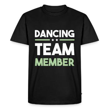 Dancing Team - Men's Premium Organic T-Shirt - black - Front - Nico (187cm)