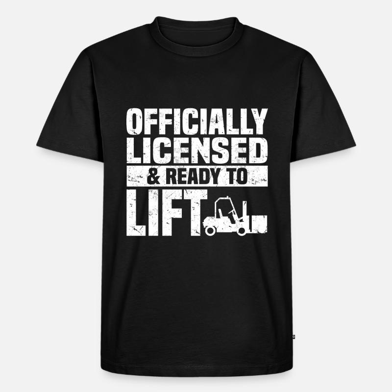 Gabelstaplerfahrer - Männer Premium Bio T-Shirt - Schwarz
