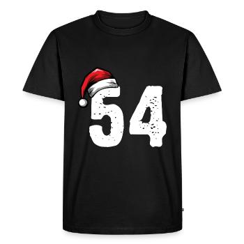 54 Nombre Noël - T-shirt Premium bio Homme - noir - Devant - Nico (187cm)