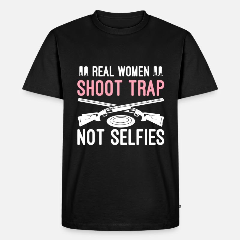 Trapschießen - Männer Premium Bio T-Shirt - Schwarz