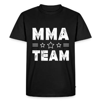 Mma Team - Men's Premium Organic T-Shirt - black - Front - Nico (187cm)