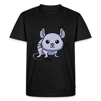 Mouse Comic Animal - Men's Premium Organic T-Shirt - black - Front - Nico (187cm)