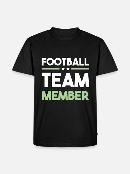 Football Team - Men's Premium Organic T-Shirt - black