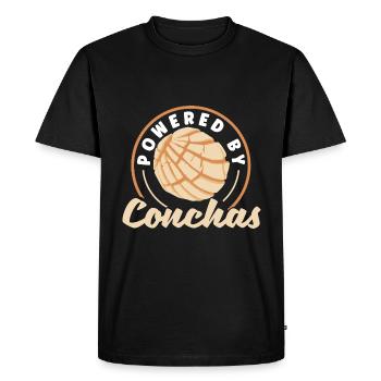Conchas Design pour un amateur de cuisine mexicaine avec - T-shirt Premium bio Homme - noir - Devant - Nico (187cm)