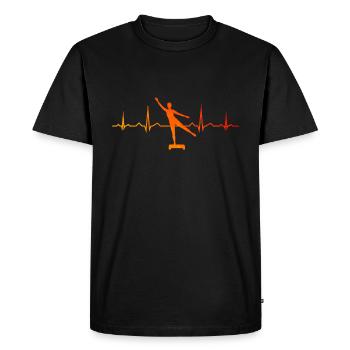 Fitness aérobie Gymnastique corporelle Hommes Femmes - T-shirt Premium bio Homme - noir - Devant - Nico (187cm)