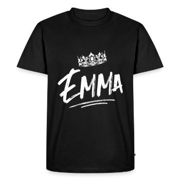 Emma - Men's Premium Organic T-Shirt - black - Front - Nico (187cm)