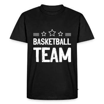 Équipe de basket-ball Mannschaft - T-shirt Premium bio Homme - noir - Devant - Nico (187cm)