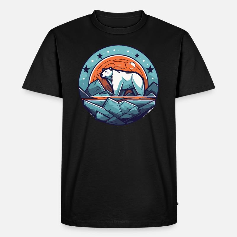 Der letzte Eisbär - Männer Premium Bio T-Shirt - Schwarz