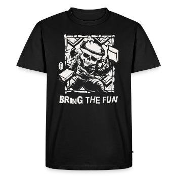 Apportez le plaisir - T-shirt Premium bio Homme - noir - Devant - Nico (187cm)