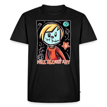Full-fledged art in comic children's style - Men's Premium Organic T-Shirt - black - Front - Nico (187cm)