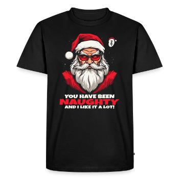 You've been naughty and I like it, Santa - Men's Premium Organic T-Shirt - black - Front - Nico (187cm)