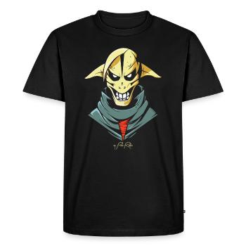 5 éléments et un méchant monstre de science-fiction - T-shirt Premium bio Homme - noir - Devant - Nico (187cm)