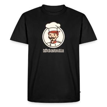 Cuisines Bull Cook - T-shirt Premium bio Homme - noir - Devant - Nico (187cm)