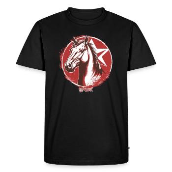 Cheval de propagande Big Star - T-shirt Premium bio Homme - noir - Devant - Nico (187cm)