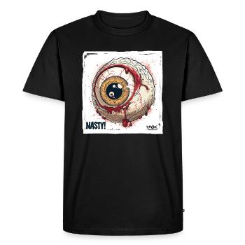 A nasty disgusting eye - Men's Premium Organic T-Shirt - black - Front - Nico (187cm)