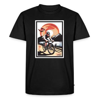 La solitude du coureur cycliste - T-shirt Premium bio Homme - noir - Devant - Nico (187cm)