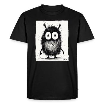 Funny little monster - Men's Premium Organic T-Shirt - black - Front - Nico (187cm)