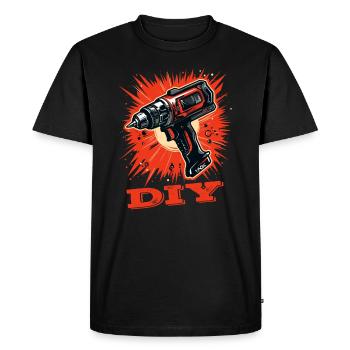 Do It Yourself: Cordless screwdriver, craftsman - Men's Premium Organic T-Shirt - black - Front - Nico (187cm)