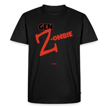 Zombie des zombies de la génération Z - T-shirt Premium bio Homme - noir - Devant - Nico (187cm)