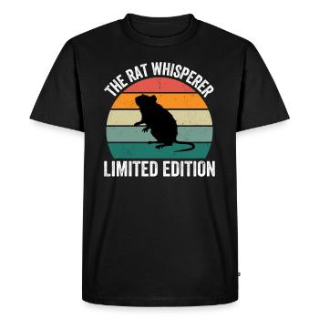 The Rat Whisperer - Men's Premium Organic T-Shirt - black - Front - Nico (187cm)