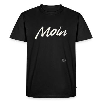 Moin : Des designs pour des vêtements avec une touche d’originalité ! - T-shirt Premium bio Homme - noir - Devant - Nico (187cm)