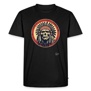 Les vrais patriotes sont les indigènes - T-shirt Premium bio Homme - noir - Devant - Nico (187cm)