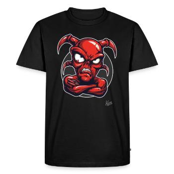 Little Demon: The Devil Has Had Enough - Men's Premium Organic T-Shirt - black - Front - Nico (187cm)