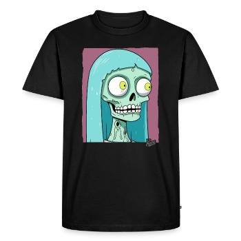 Marriage of the Skull Zombie Bride - Men's Premium Organic T-Shirt - black - Front - Nico (187cm)