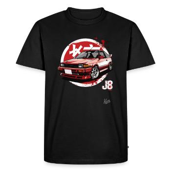 80s & 90s: Japanese sports car JDM tuning - Men's Premium Organic T-Shirt - black - Front - Nico (187cm)