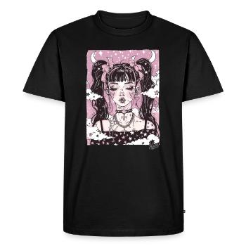 Beauté super cool : Grunge Emo Girl - T-shirt Premium bio Homme - noir - Devant - Nico (187cm)