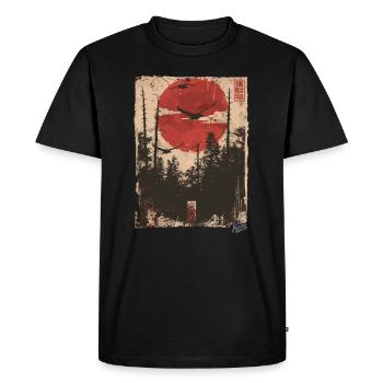 Style de propagande : Révolution de la nature - T-shirt Premium bio Homme - noir - Devant - Nico (187cm)