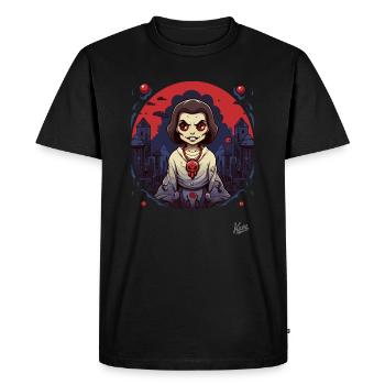 Cartoon Horror Stories - Men's Premium Organic T-Shirt - black - Front - Nico (187cm)