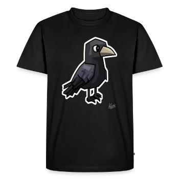 Étrange corbeau noir - T-shirt Premium bio Homme - noir - Devant - Nico (187cm)