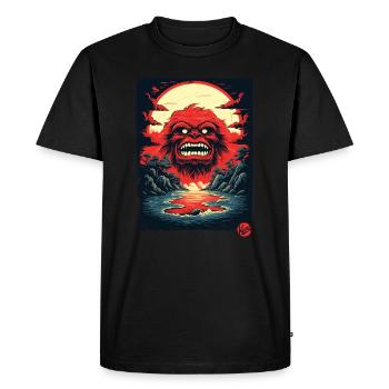 Welcome to the Island of Monsters - Men's Premium Organic T-Shirt - black - Front - Nico (187cm)