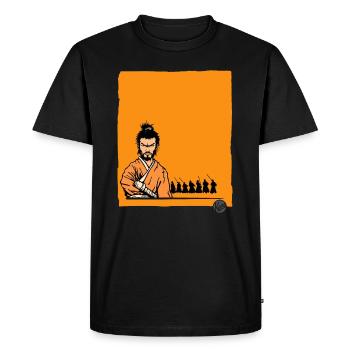 Le samouraï mortel - T-shirt Premium bio Homme - noir - Devant - Nico (187cm)
