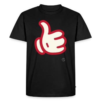 Un grand bravo - T-shirt Premium bio Homme - noir - Devant - Nico (187cm)