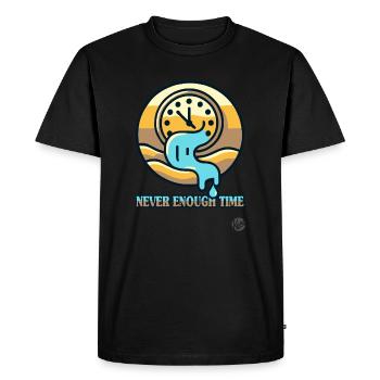 There's never enough time - Men's Premium Organic T-Shirt - black - Front - Nico (187cm)