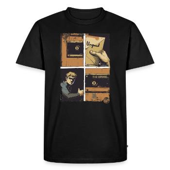 The Letter: A Comic - Men's Premium Organic T-Shirt - black - Front - Nico (187cm)