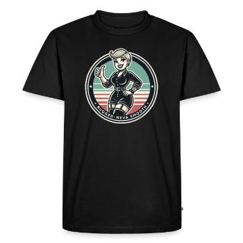 Rough, Never Smooth Emo Punk Girl - Men's Premium Organic T-Shirt - black - Front - Nico (187cm)