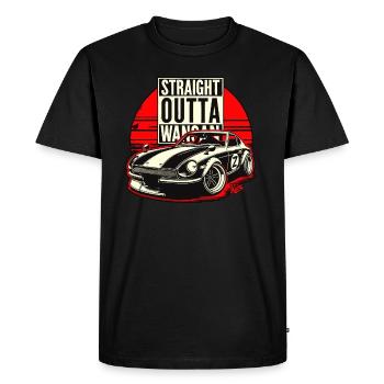 Tout droit venu de Wangan : Z Teufel Auto JDM Racing Car - T-shirt Premium bio Homme - noir - Devant - Nico (187cm)