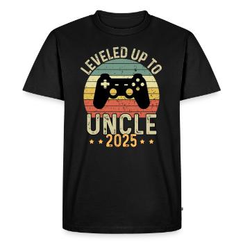 Mis à niveau jusqu’à Oncle 2025 - T-shirt Premium bio Homme - noir - Devant - Nico (187cm)
