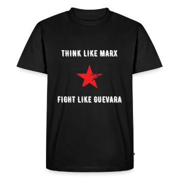 Révolution - T-shirt Premium bio Homme - noir - Devant - Nico (187cm)