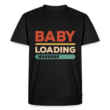 Bébé Chargement de la progéniture de naissance de l’enfant - T-shirt Premium bio Homme - noir - Devant - Nico (187cm)